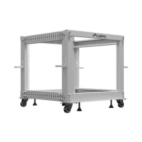   Lanberg OR01-6109-S 19" 9U SZÉL:600mm MÉLY:600-1100mm MAG:577mm lapraszerelt szürke állítható rack keret