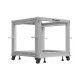Lanberg OR01-6109-S 19" 9U SZÉL:600mm MÉLY:600-1100mm MAG:577mm lapraszerelt szürke állítható rack keret