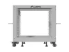 Lanberg OR01-6109-S 19" 9U SZÉL:600mm MÉLY:600-1100mm MAG:577mm lapraszerelt szürke állítható rack keret