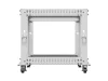 Lanberg OR01-6109-S 19" 9U SZÉL:600mm MÉLY:600-1100mm MAG:577mm lapraszerelt szürke állítható rack keret
