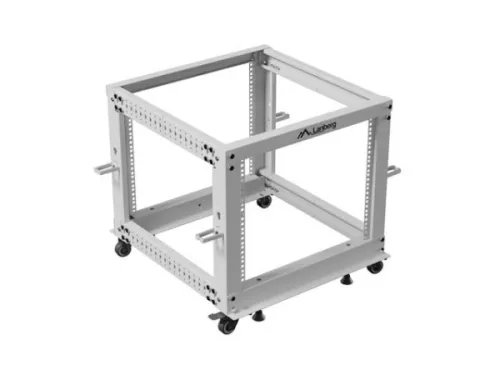 Lanberg OR01-6109-S 19" 9U SZÉL:600mm MÉLY:600-1100mm MAG:577mm lapraszerelt szürke állítható rack keret