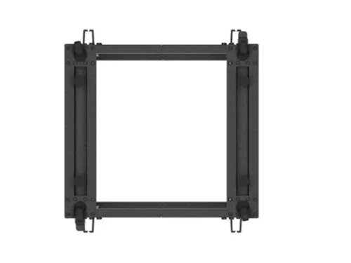 Lanberg OR01-6112-B 19" 12U SZÉL:600mm MÉLY:600-1100mm MAG:711mm lapraszerelt fekete állítható rack keret