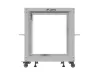 Lanberg OR01-6112-S 19" 12U SZÉL:600mm MÉLY:600-1100mm MAG:711mm lapraszerelt szürke állítható rack keret