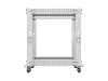 Lanberg OR01-6112-S 19" 12U SZÉL:600mm MÉLY:600-1100mm MAG:711mm lapraszerelt szürke állítható rack keret