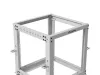 Lanberg OR01-6112-S 19" 12U SZÉL:600mm MÉLY:600-1100mm MAG:711mm lapraszerelt szürke állítható rack keret