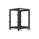 Lanberg OR01-6115-B 19" 15U SZÉL:600mm MÉLY:600-1100mm MAG:844mm lapraszerelt fekete állítható rack keret