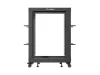 Lanberg OR01-6115-B 19" 15U SZÉL:600mm MÉLY:600-1100mm MAG:844mm lapraszerelt fekete állítható rack keret