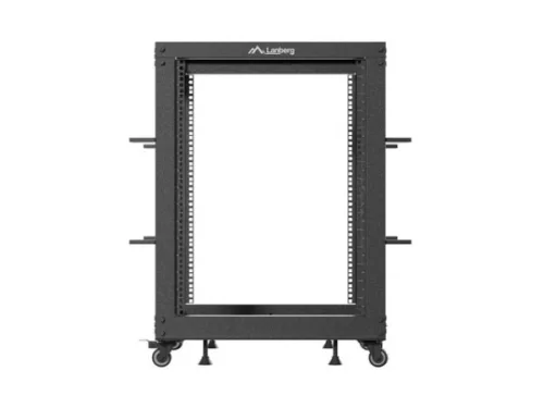 Lanberg OR01-6115-B 19" 15U SZÉL:600mm MÉLY:600-1100mm MAG:844mm lapraszerelt fekete állítható rack keret