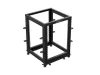Lanberg OR01-6115-B 19" 15U SZÉL:600mm MÉLY:600-1100mm MAG:844mm lapraszerelt fekete állítható rack keret