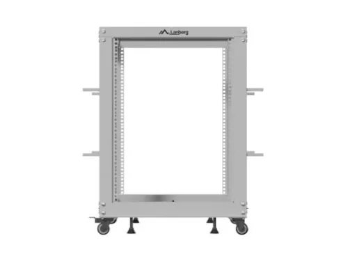 Lanberg OR01-6115-S 19" 15U SZÉL:600mm MÉLY:600-1100mm MAG:844mm lapraszerelt szürke állítható rack keret