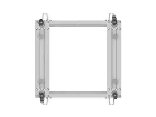 Lanberg OR01-6115-S 19" 15U SZÉL:600mm MÉLY:600-1100mm MAG:844mm lapraszerelt szürke állítható rack keret