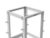 Lanberg OR01-6115-S 19" 15U SZÉL:600mm MÉLY:600-1100mm MAG:844mm lapraszerelt szürke állítható rack keret