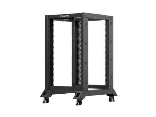 Lanberg OR01-6818-B 19" 18U SZÉL:600mm MÉLY:800mm MAG:981mm lapraszerelt fekete rack keret