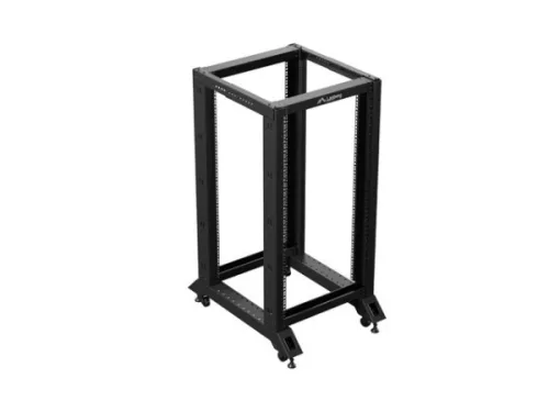 Lanberg OR01-6822-B 19" 22U SZÉL:600mm MÉLY:800mm MAG:1249mm lapraszerelt fekete rack keret