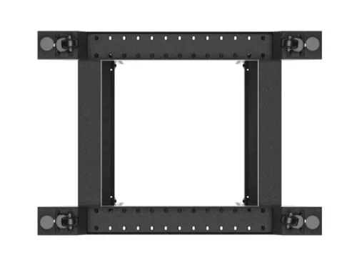 Lanberg OR01-6827-B 19" 27U SZÉL:600mm MÉLY:800mm MAG:1472mm lapraszerelt fekete rack keret