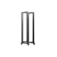 Lanberg OR01-6842-B 19" 42U SZÉL:600mm MÉLY:800mm MAG:2138mm lapraszerelt fekete rack keret