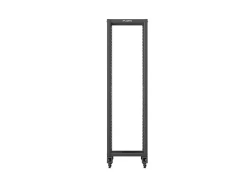 Lanberg OR01-6842-B 19" 42U SZÉL:600mm MÉLY:800mm MAG:2138mm lapraszerelt fekete rack keret