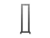 Lanberg OR01-6842-B 19" 42U SZÉL:600mm MÉLY:800mm MAG:2138mm lapraszerelt fekete rack keret