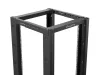 Lanberg OR01-6842-B 19" 42U SZÉL:600mm MÉLY:800mm MAG:2138mm lapraszerelt fekete rack keret