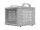 Lanberg OR10-2304-S 10" 4U 280x300 MAX:60kg nyitott mini szürke rack szekrény