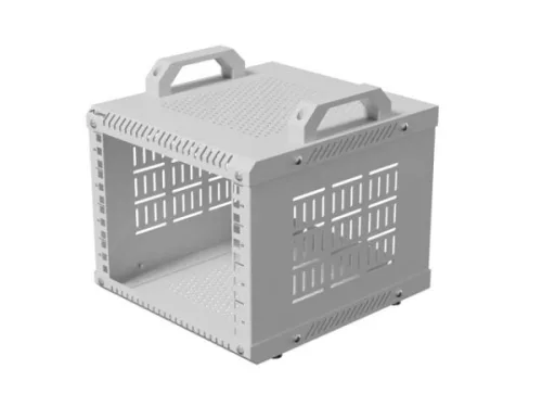 Lanberg OR10-2304-S 10" 4U 280x300 MAX:60kg nyitott mini szürke rack szekrény
