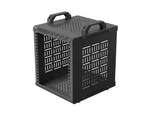Lanberg OR10-2306-B 10" 6U 280x300 MAX:60kg nyitott mini fekete rack szekrény