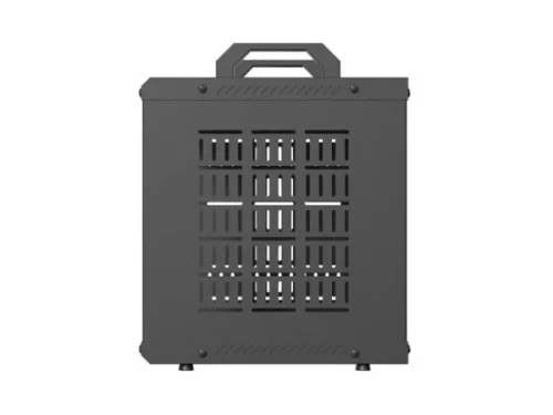 Lanberg OR10-2306-B 10" 6U 280x300 MAX:60kg nyitott mini fekete rack szekrény