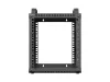 Lanberg OR10-2306-B 10" 6U 280x300 MAX:60kg nyitott mini fekete rack szekrény