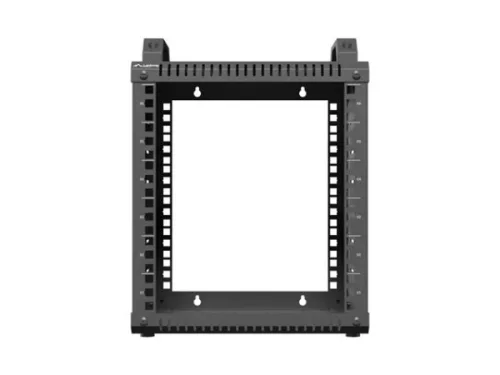 Lanberg OR10-2306-B 10" 6U 280x300 MAX:60kg nyitott mini fekete rack szekrény