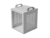Lanberg OR10-2306-S 10" 6U 280x300 MAX:60kg nyitott mini szürke rack szekrény