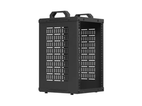Lanberg OR10-2309-B 10" 9U 280x300 MAX:60kg nyitott mini fekete rack szekrény