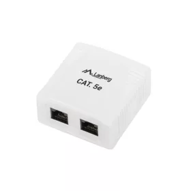   Lanberg OU5-0002-W Cat.5e UTP 2xRJ45 dupla árnyékolatlan falon kívüli aljzat
