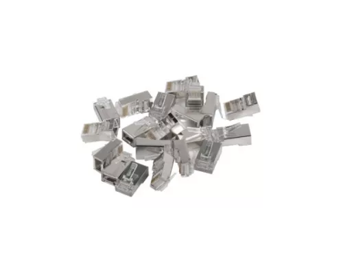 Lanberg PLS-5000EZ Cat.5e FTP RJ45 8P8C moduláris árnyékolt átvezetős csatlakozó dugó 100db/csomag