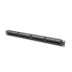   Lanberg PPU5-1024-B 19" 1U 24port Cat.5e UTP árnyékolatlan fekete patch panel