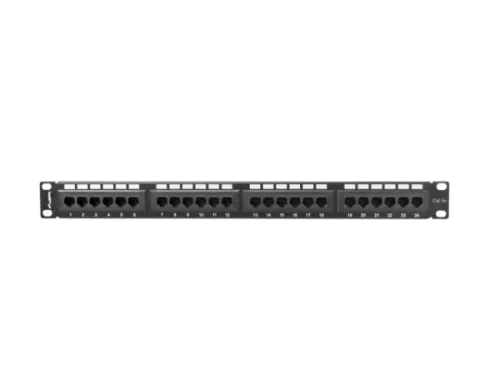 Lanberg PPU5-1024-B 19" 1U 24port Cat.5e UTP árnyékolatlan fekete patch panel