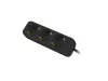 Lanberg PS0-03F-0150-BK 3x Schuko aljzat 10A 1.5m fekete elosztósor