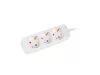 Lanberg PS0-03F-0150-W 3x Schuko aljzat 10A 1.5m fehér elosztósor