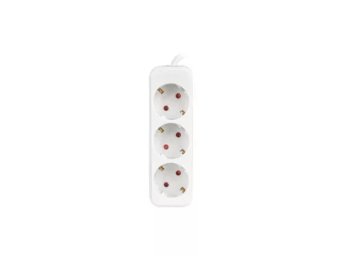 Lanberg PS0-03F-0150-W 3x Schuko aljzat 10A 1.5m fehér elosztósor