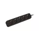 Lanberg PS0-05F-0150-BK 5x Schuko aljzat 10A 1.5m fekete elosztósor