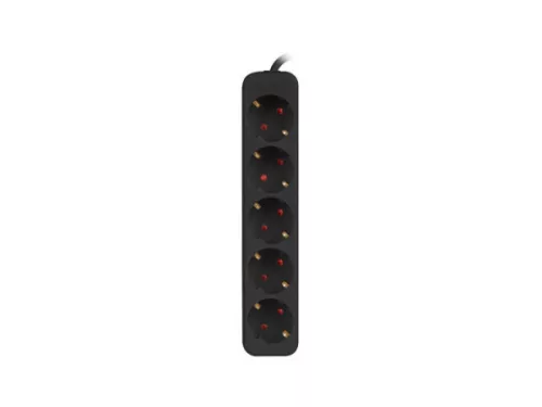 Lanberg PS0-05F-0150-BK 5x Schuko aljzat 10A 1.5m fekete elosztósor