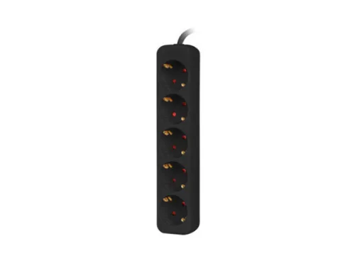 Lanberg PS0-05F-0150-BK 5x Schuko aljzat 10A 1.5m fekete elosztósor