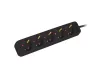 Lanberg PS0-05F-0300-BK 5x Schuko aljzat 10A 3m fekete elosztósor