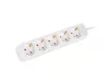 Lanberg PS0-05F-0300-W 5x Schuko aljzat 10A 3m fehér elosztósor