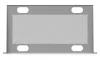 Ubiquiti UACC-RACK-SHELF-CLV 19" 1U 250mm mély MAX:20kg perforált ezüst rack polc