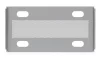 Ubiquiti UACC-RACK-SHELF-TL-SD 19" 1U 230mm mély MAX:20kg perforált ezüst csúsztatható rack polc U-Rack-6U-TL mini rack szekrényhez
