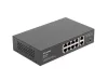 Lanberg RSFE-8P-2GE-120 19/10" 1U 8x100Mbps PoE+ LAN (120W) 2xGbE LAN port nem menedzselhető PoE+ switch