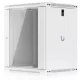 Ubiquiti UACC-RACK-12U-WALL-450-G 19" 12U 635x550x450mm MAX:50kg üvegajtós fehér fali rack szekrény