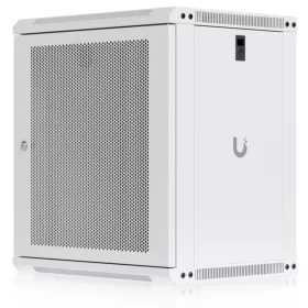   Ubiquiti UACC-RACK-12U-WALL-450-P 19" 12U 635x550x450mm MAX:50kg perforált ajtós fehér fali rack szekrény