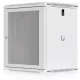 Ubiquiti UACC-RACK-12U-WALL-450-P 19" 12U 635x550x450mm MAX:50kg perforált ajtós fehér fali rack szekrény