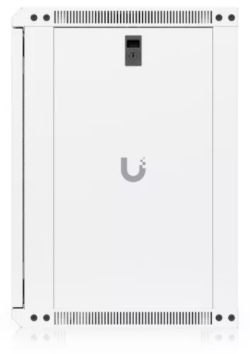 Ubiquiti UACC-RACK-12U-WALL-450-P 19" 12U 635x550x450mm MAX:50kg perforált ajtós fehér fali rack szekrény